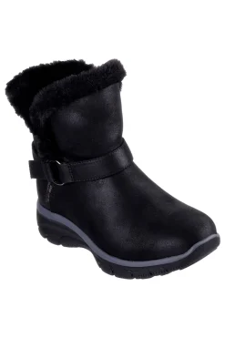 Stivaletti neri con pelliccia vegan waterproof Skechers Easy Going Dreamers Move