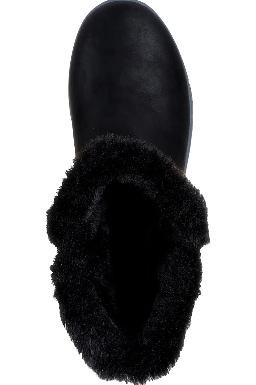 Stivaletti neri con pelliccia vegan waterproof Skechers Easy Going Dreamers Move