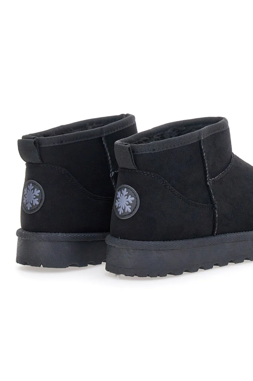 Stivaletti neri con pelo interno caldo e suola dentellata Pittarello Love PK1699B