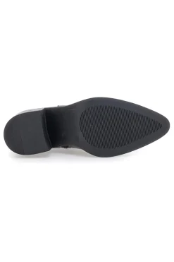 Stivaletti neri con punta affusolata e tacco medio Pittarello BT251146008