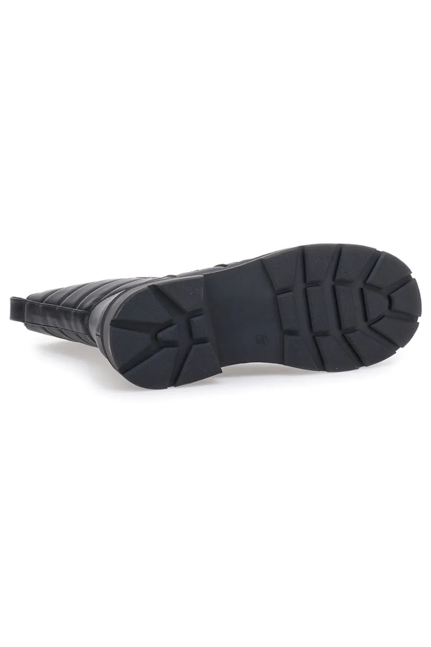 Stivaletti neri con ricamo decorativo PITTARELLO CAPSULE 24222005