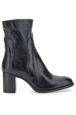 Stivaletti Neri Con Tacco 8 Cm In Vera Pelle Pittarello Must Have P26206