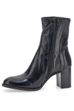 Stivaletti Neri Con Tacco 8 Cm In Vera Pelle Pittarello Must Have P26206