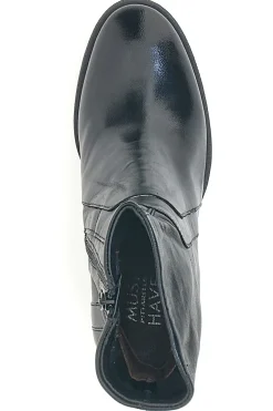 Stivaletti Neri Con Tacco 8 Cm In Vera Pelle Pittarello Must Have P26206
