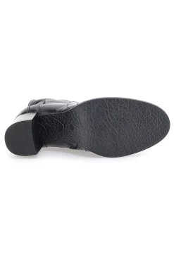 Stivaletti Neri Con Tacco 8 Cm In Vera Pelle Pittarello Must Have P26206