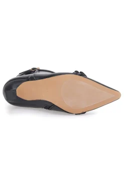 Stivaletti neri con tacco basso e cinturini decorativi MON DIEU B8830Q2