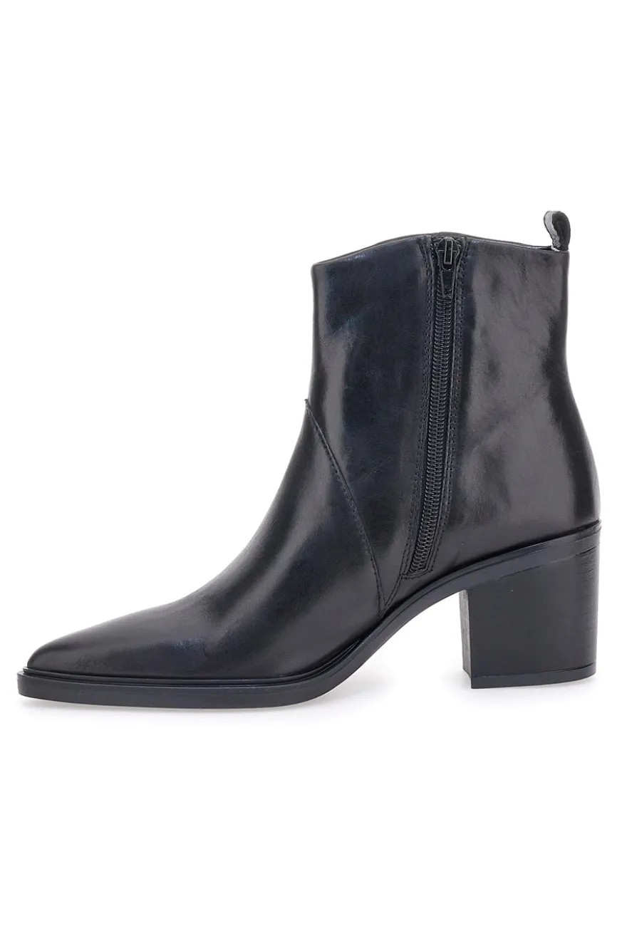 Stivaletti Neri Con Tacco In Vera Pelle Pittarello Glam 54054