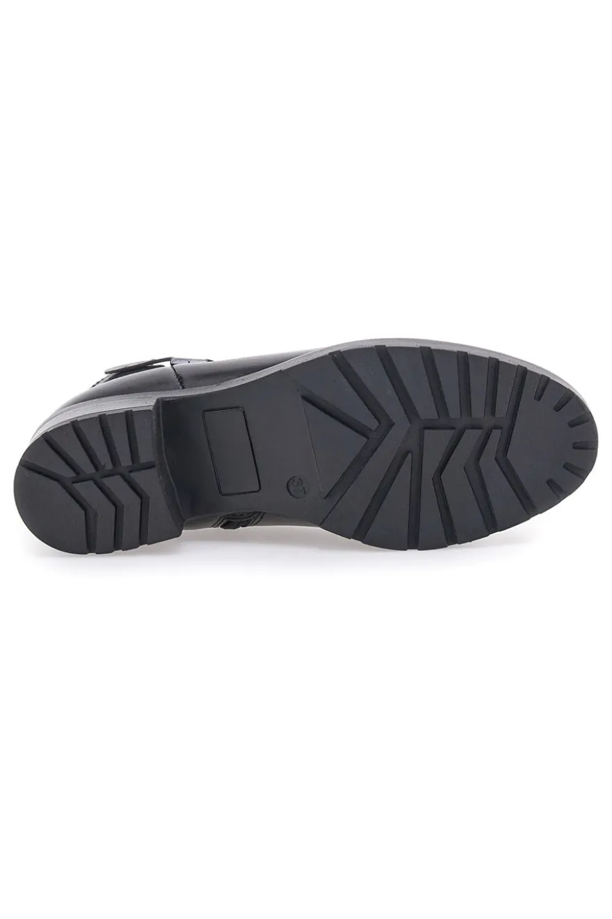 Stivaletti neri con tacco basso e memory foam Pittarello 21162