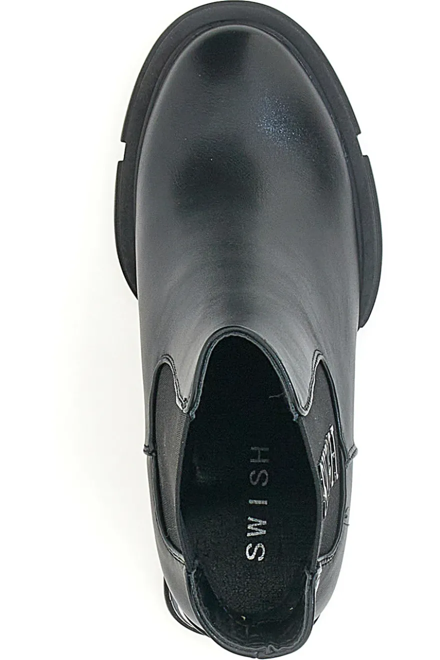 Stivaletti Neri con Tacco Swish 3