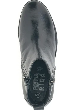 Stivaletti Neri con Tomaia in Pelle PRIMA RIGA SF1202