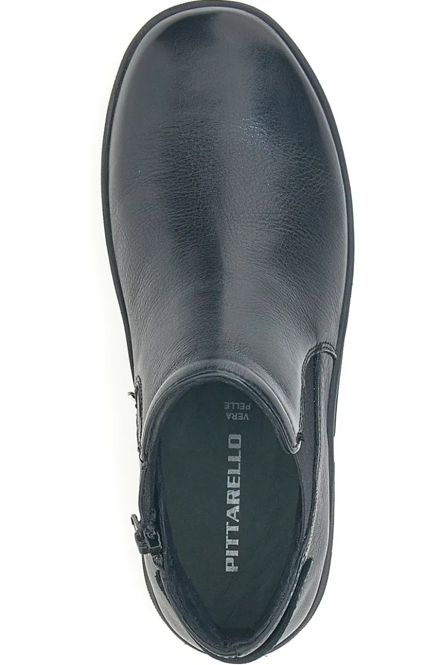 Stivaletti neri con zip e memory foam Pittarello 22152