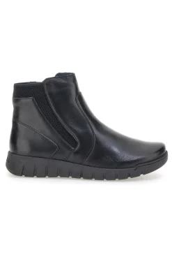 Stivaletti neri con zip laterale Plocadi 749066PT