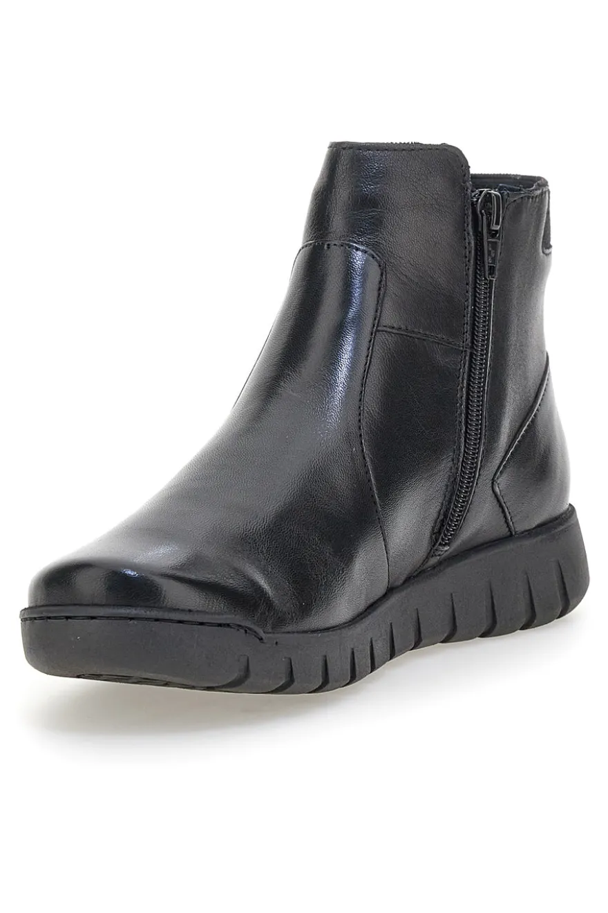 Stivaletti neri con zip laterale Plocadi 749066PT