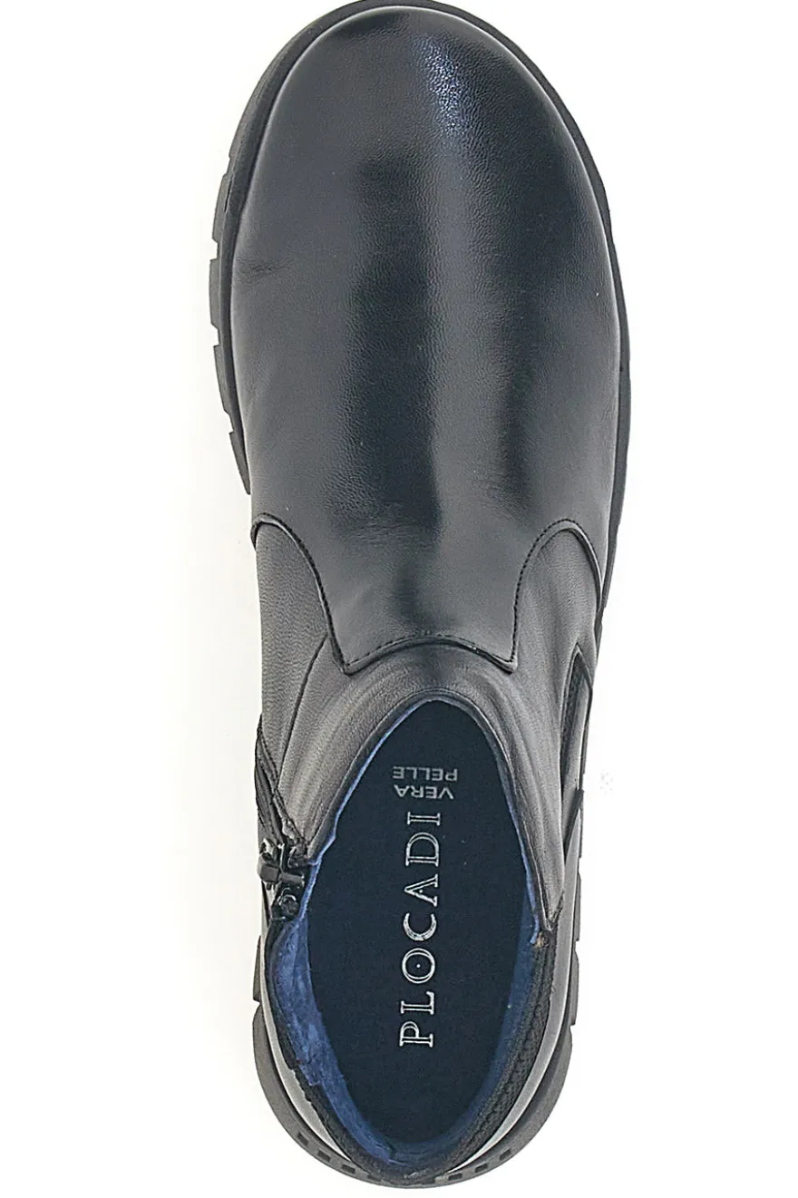 Stivaletti neri con zip laterale Plocadi 749066PT