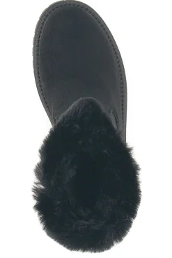 Stivaletti neri con zip laterale, fibbia e interno con pelo Carrera CAW759092020