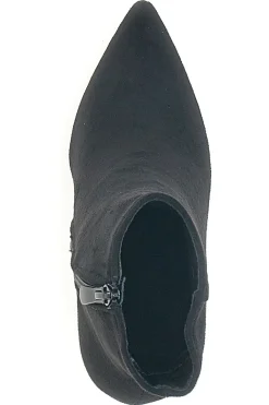 Stivaletti Neri Effetto Suede Con Tacco 10 cm THE FIRST 486