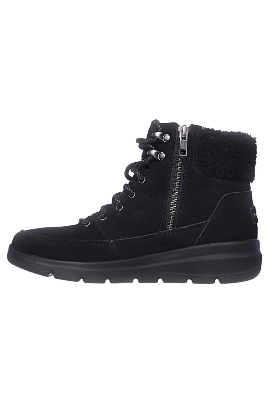 Stivaletti neri imbottiti SKECHERS GLACIAL ULTRA WOODLANDS