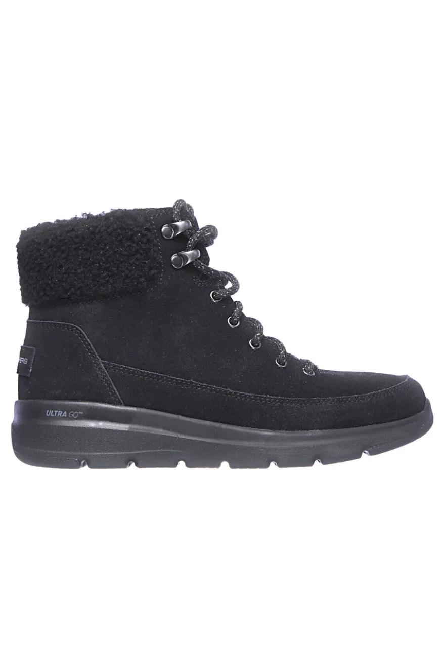 Stivaletti neri imbottiti SKECHERS GLACIAL ULTRA WOODLANDS