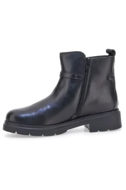 Stivaletti neri in pelle con morsetto Pittarello Class 849240