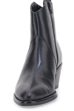Stivaletti neri in pelle con tacco medio Pittarello Class 865040