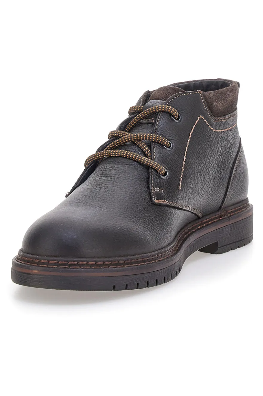Stivaletti neri in vera pelle con collo imbottito Pittarello Eco 252520024
