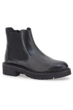 Stivaletti neri in vera pelle con suola carrarmato Pittarello glam 6436019
