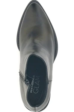 Stivaletti neri in vera pelle con tacco alto squadrato Pittarello glam 6326400