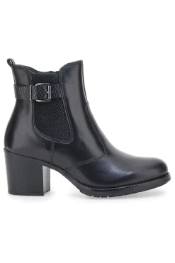 Stivaletti neri in vera pelle con tacco a blocco PITTARELLO CLASS 3047