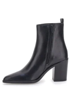 Stivaletti Neri Vera Pelle Con tacco a Blocco Pittarello Glam 52145