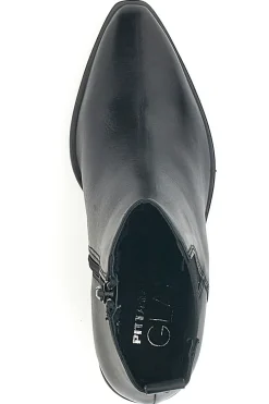 Stivaletti Neri Vera Pelle Con tacco a Blocco Pittarello Glam 52145