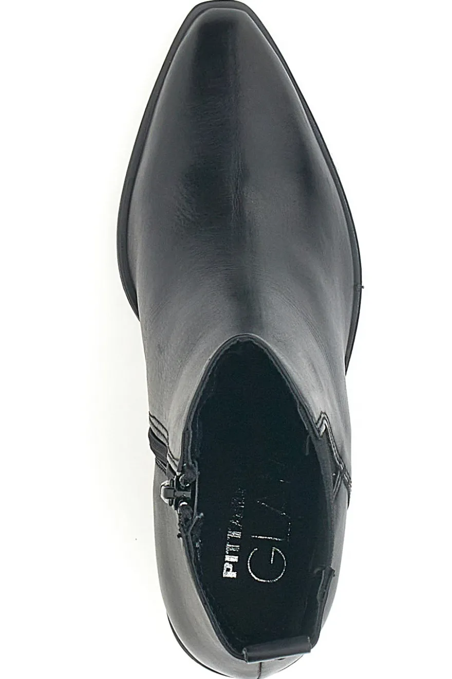 Stivaletti Neri Vera Pelle Con tacco a Blocco Pittarello Glam 52145