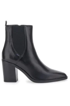 Stivaletti Neri Vera Pelle Con tacco a Blocco Pittarello Glam 52145