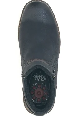 Stivaletti neri water repellent con zip laterale Relife 20821B16R