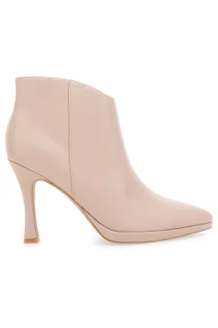 Stivaletti nude con tacco Mon dieu B1929Q20