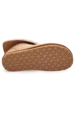 Stivaletti pantofola beige con risvolto in pelo e interno caldo Inblu 23 FX