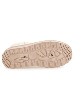 Stivaletti pantofola beige con interno in pelo Pittarello Love PK1699C