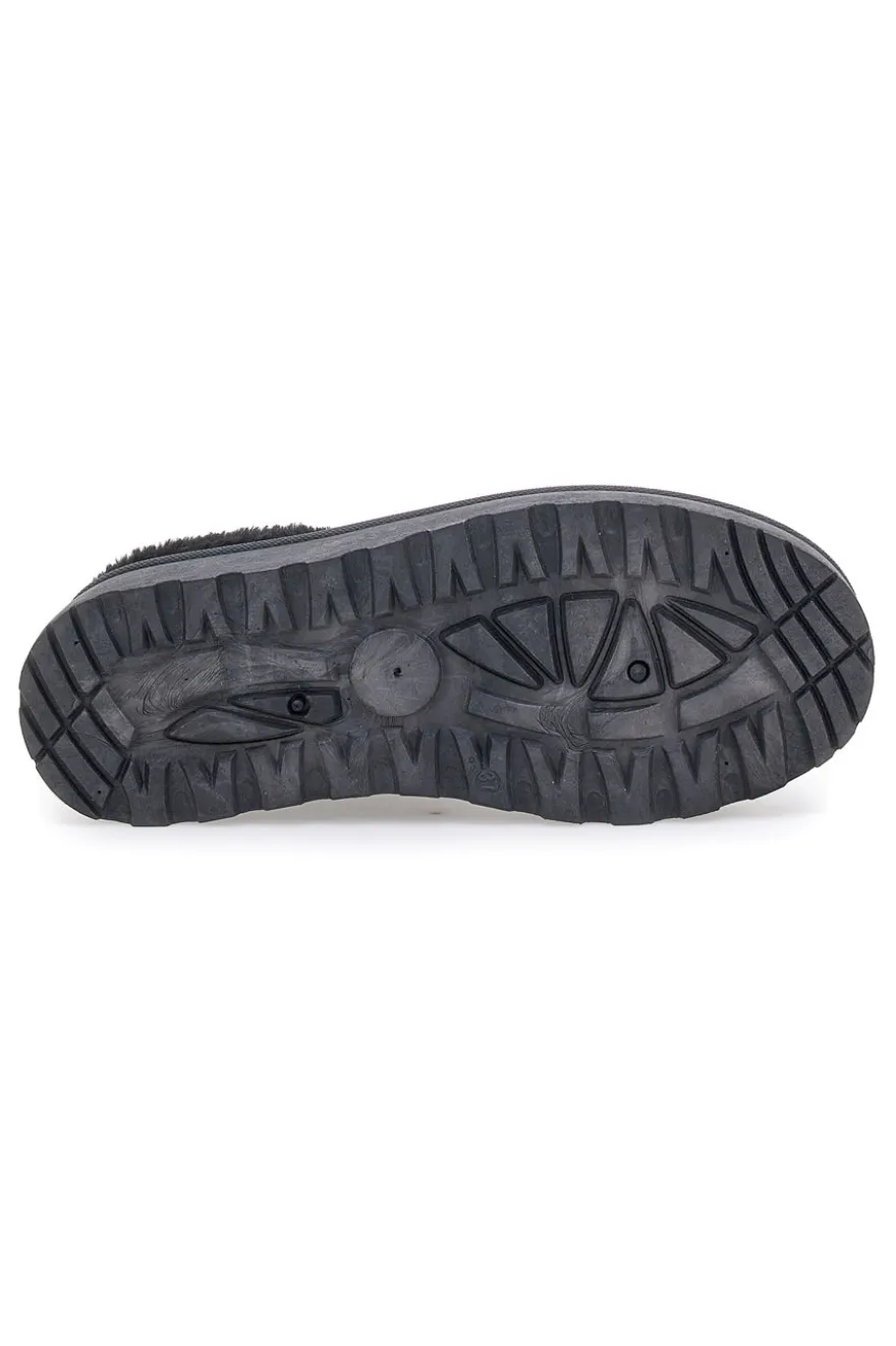 Stivaletti Pantofole con Pelo Nere Pittarello Love 1913
