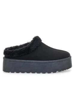Stivaletti Pantofole con Pelo Nere Pittarello Love 1913