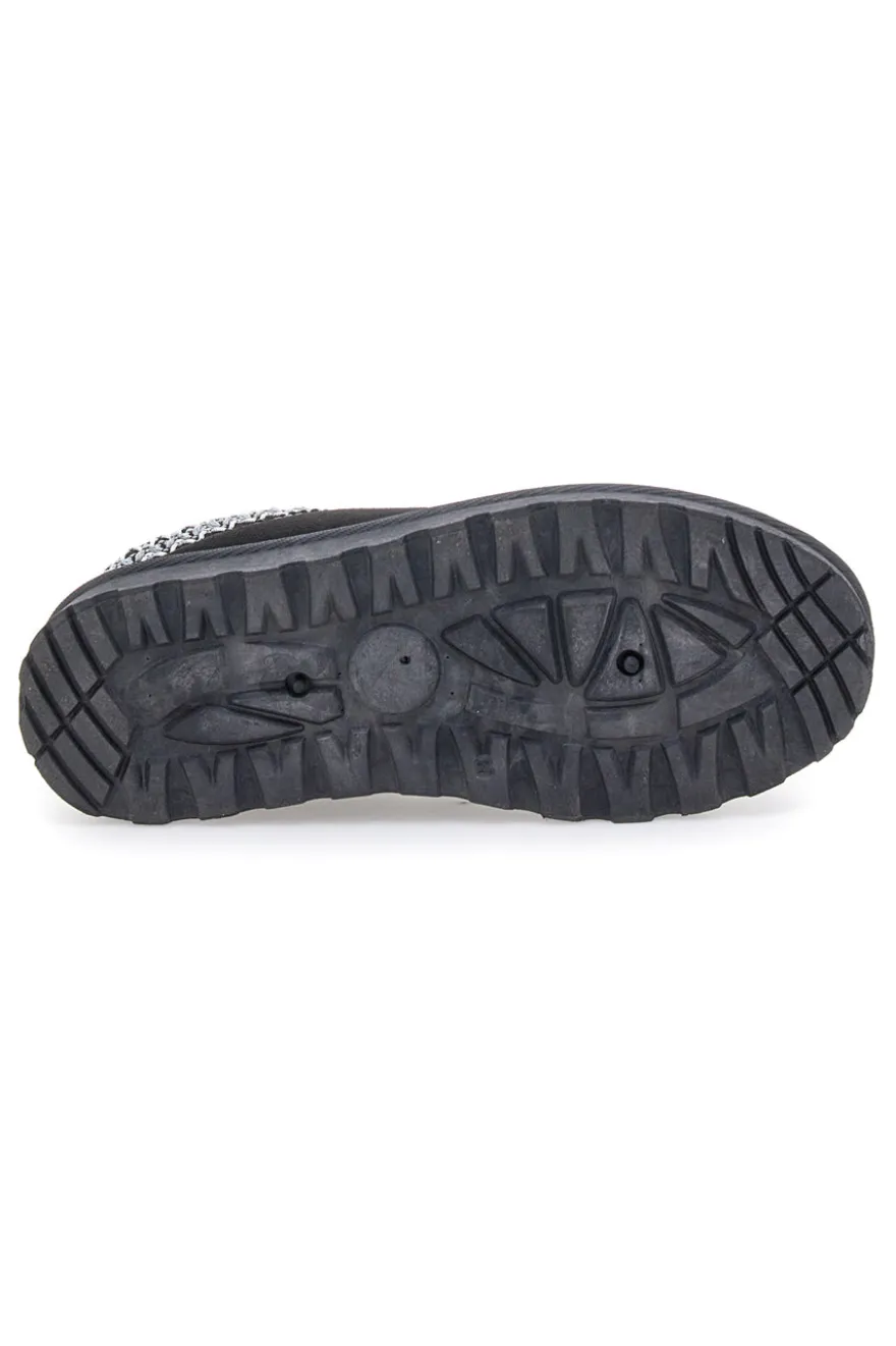 Stivaletti Pantofole con Pelo Nere Pittarello Love 1859