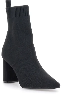 Stivaletti Socks Neri a Punta con Tacco Alto The First 484