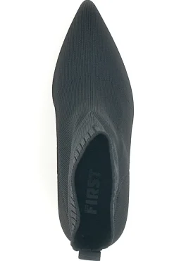 Stivaletti Socks Neri a Punta con Tacco Alto The First 484
