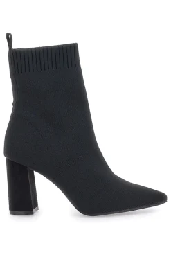 Stivaletti Socks Neri a Punta con Tacco Alto The First 484