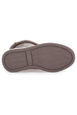 Stivaletti taupe con pelliccia sintetica e glitter Grazia 1625