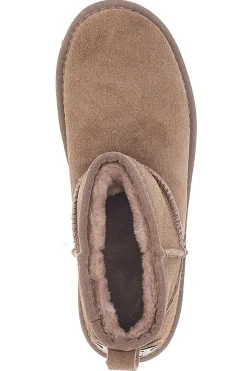 Stivaletti Taupe con Pelo e Tomaia in Pelle MON DIEU WD5002SA
