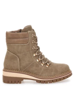 Stivaletti taupe con suola carrarmato Altemberg 1