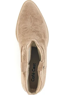 Stivaletti Taxani Beige con Tomaia Liscia CAFÈ COST RQ2204A
