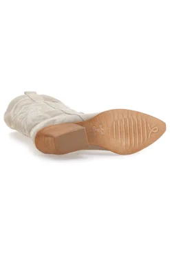 Stivaletti Texani Beige Con Tomaia Ricamata Made in Italy PITTARELLO LOVE TEX901RN