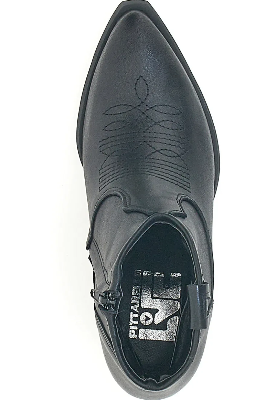 Stivaletti Texani Neri Bassi Made in Italy PITTARELLO LOVE TEX925