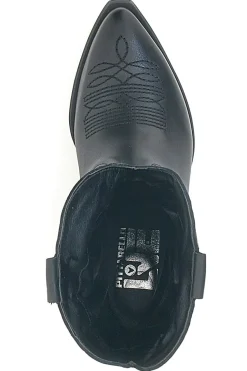 Stivaletti Texani Neri Con Tomaia Ricamata Made in Italy PITTARELLO LOVE TEX4090