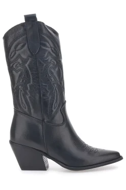 Stivaletti Texani Neri Con Tomaia Ricamata Made in Italy PITTARELLO LOVE TEX901RN